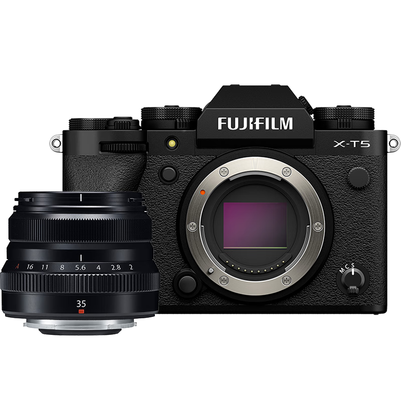 FUJIFILM X-T5/XT5 Mirrorless Camera Kit (XF35mm F2) 40.2MP 7-Stop 5-Axis Image Stabilization 6K30P Classic Mechanical Dials Black