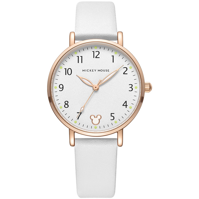 Disney Women's Watch, Simple And Stylish Student Waterproof Quartz Watch for Middle School And High School Girls MK-11562W2
