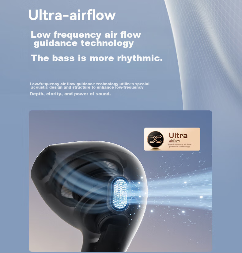 Manbuzhehuazai Evo Air Wireless Bluetooth Earphones, Semi In-Ear Style, 32-Hour Long Battery Life, Bluetooth 5.4, Mother-Of White, Compatible with Apple, Huawei, Xiaomi 11