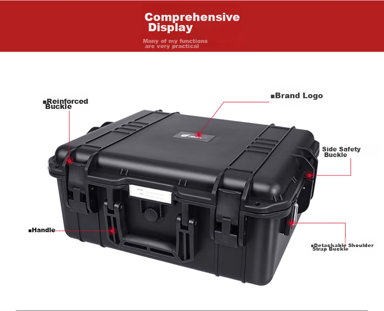 EIRMAI R201 Compatible with DJI AIR3/3S And Mavic 3 Pro Camera Safety Case, Multifunctional Storage Accessory Bag, Drone Handheld Case, Shoulder Bag, Sand Color 15