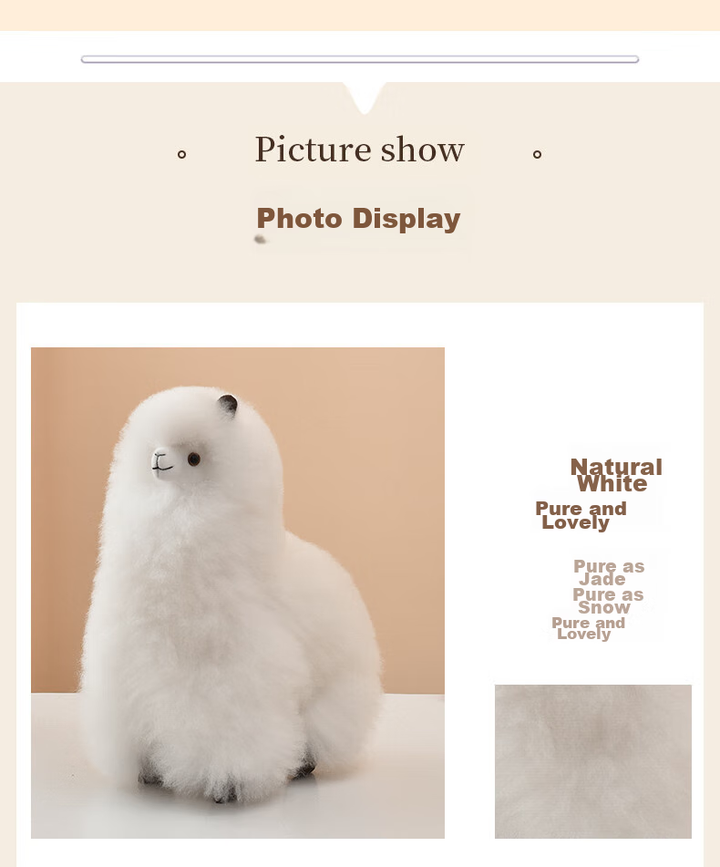 Warmpaca Alpaca Plush Toy Doll Stuffed Animal Pillow for Girls, Birthday Gift for Girlfriend 7