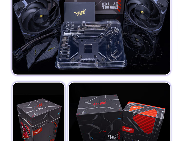 VALKYRIE EL125 WHITE VK CPU Air Cooler, Dual Tower, Anti-Gravity 6 Heat Pipes Pure Copper Base, Supports LGA1700 AM5, ARGB Lighting Effects 18