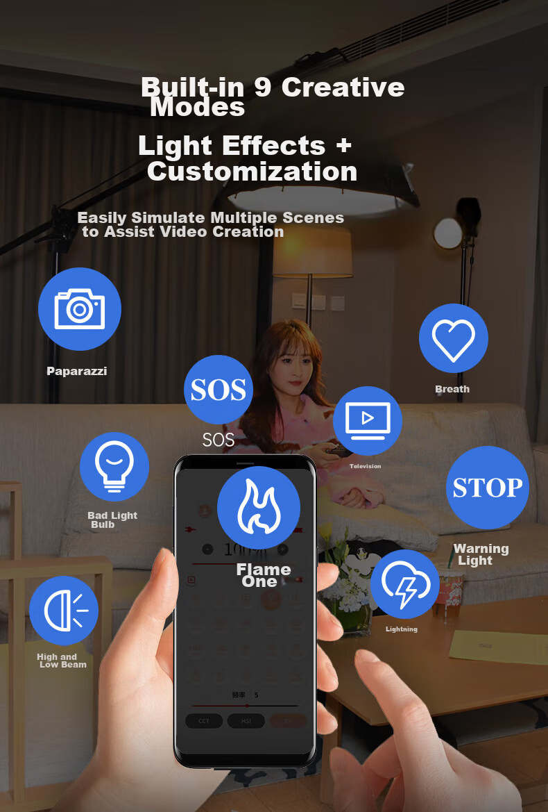JINBEI EF80BI Fill Light, LED Handheld, Indoor And Outdoor Photography, Videography Interview Lighting, Video Live Streaming Light, Portrait Beauty Food Jewelry Photography Light, Outdoor Portable Constant Soft Light 13
