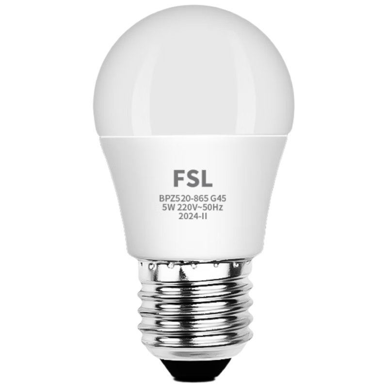 FSL Foshan Lighting LED Bulb E27 Screw Energy-saving Spiral Bright Light Source 5W White Light (6500K)