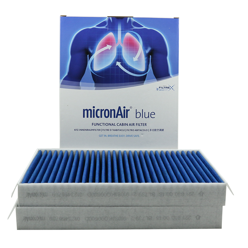 MICRONAIR Blue Lung Air Conditioning Filter Element BL739-2, Suitable for Mercedes-Benz S350L, CL500, CL550, CL600, S400L