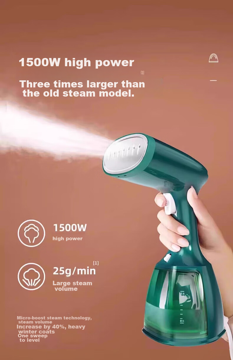AUX Handheld Garment Steamer, 42g/min High Steam Output, 280ml Water Tank, Home Use Ironing Machine, Compact Portable Electric Iron for Business Trips, Gift And Group Purchase YS3015 9