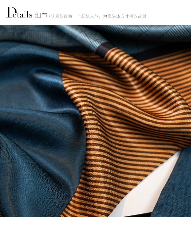 Hangsilu Men's Silk Scarf, Casual Business Style, 16 Meters Long, Double-Layer High-Quality, Birthday Gift, Holiday Present for Dad, Husband, Elders 20