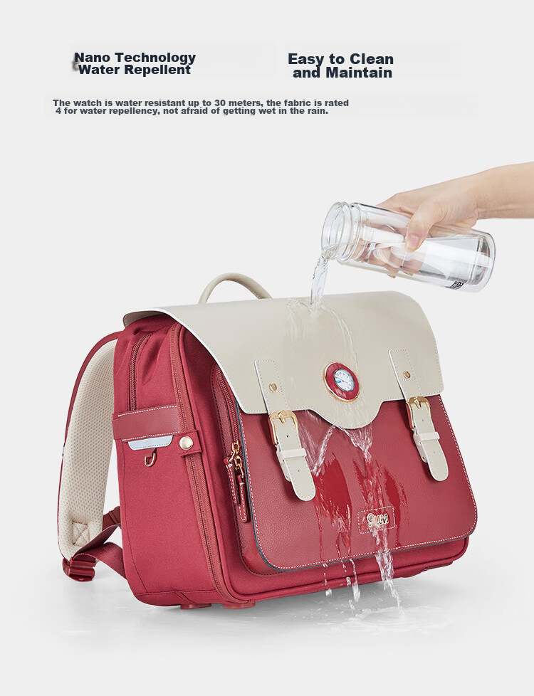 9UM Schoolbag for Primary School Students Grades 1-4, Boys And Girls, Lightweight with Safety Air Cushion, Children's Cambridge Bag U2174 Classic Brow 18