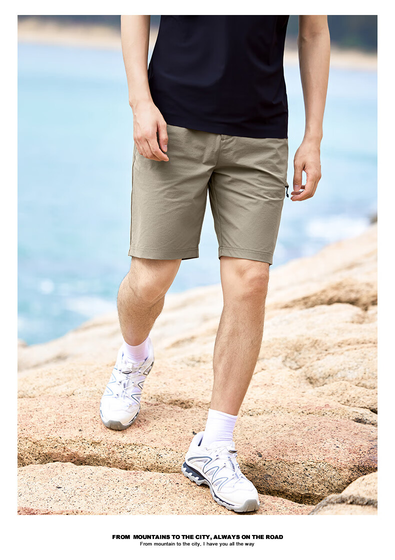Pioneer Camp Quick-Dry Men's Summer Outdoor Water-Repellent Loose Fit Stretch Sports Casual Cargo Shorts 14