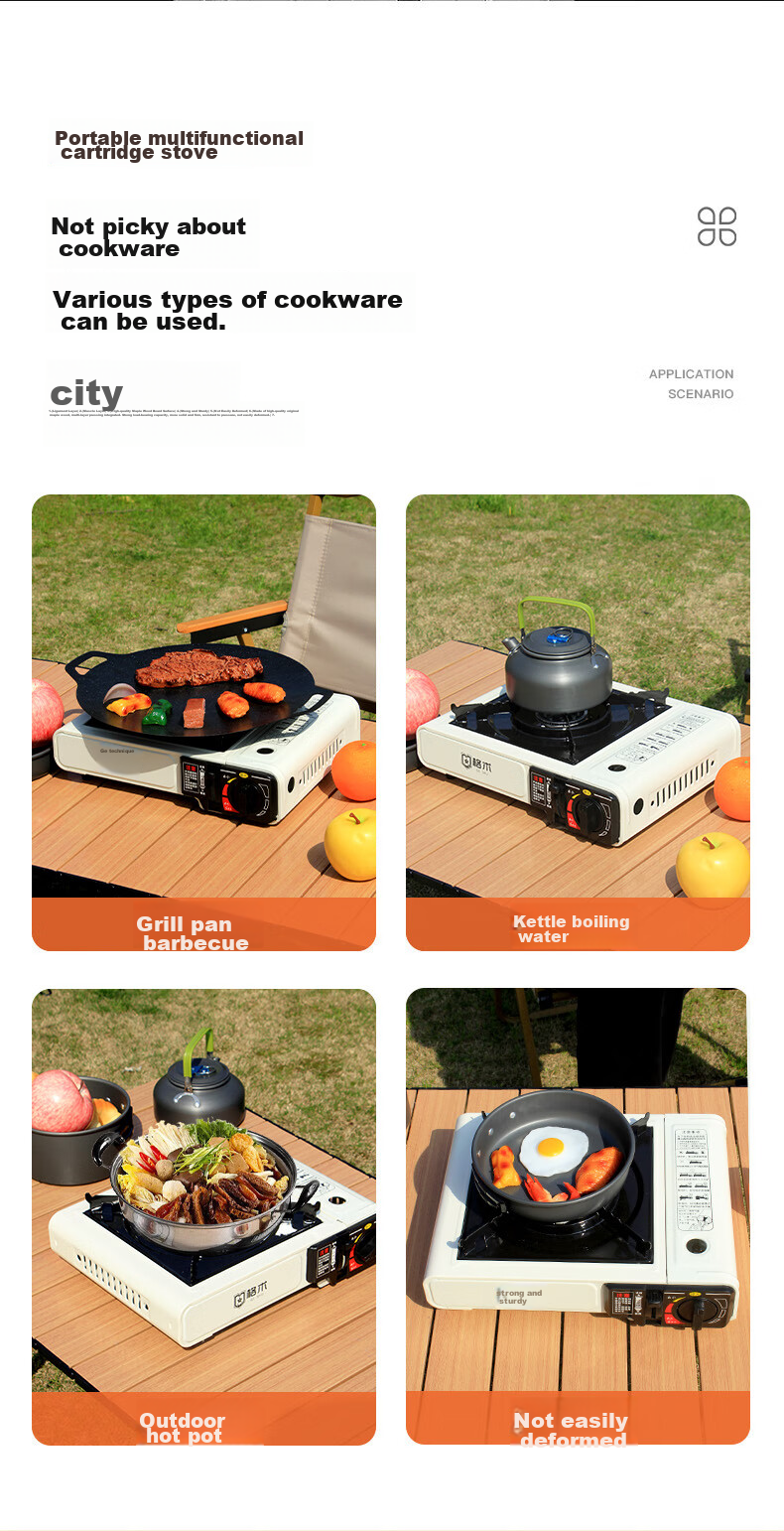 Geshu Portable Stove Windshield, Outdoor Stove Windproof Panel, Magnetic Stove Windproof And Explosion-Proof Burner Head, Aluminum Alloy Windshield, 10 Pieces 7