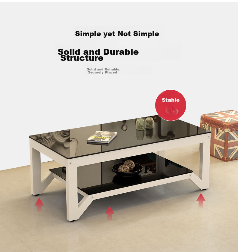 Fanshe Coffee Table, Living Room Coffee Table, Office Coffee Table, Home Living Room Glass Small Apartment Sofa Coffee Table, Modern And Simple 6
