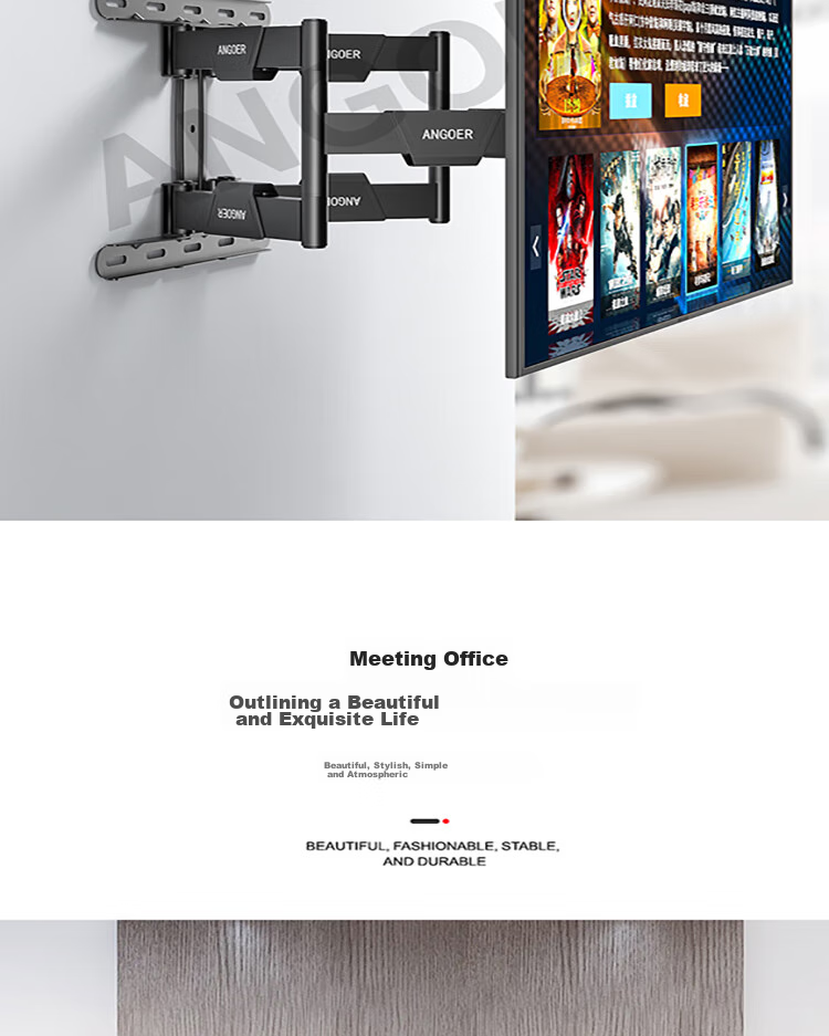 Aige Universal TV Mount Suitable for 55-120 Inch Extendable Rotating Bracket, Compatible with Multiple Brands, TV Stand AG-100 14