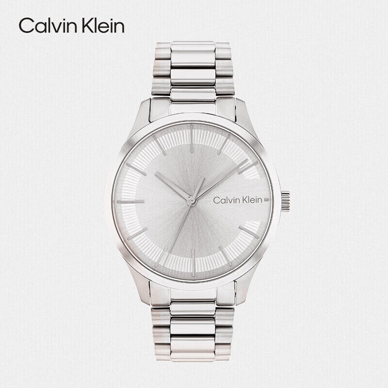 Calvin Klein CK Watch Logo Steel Strap Quartz Unisex Wristwatch Birthday New Year Gift 25200041