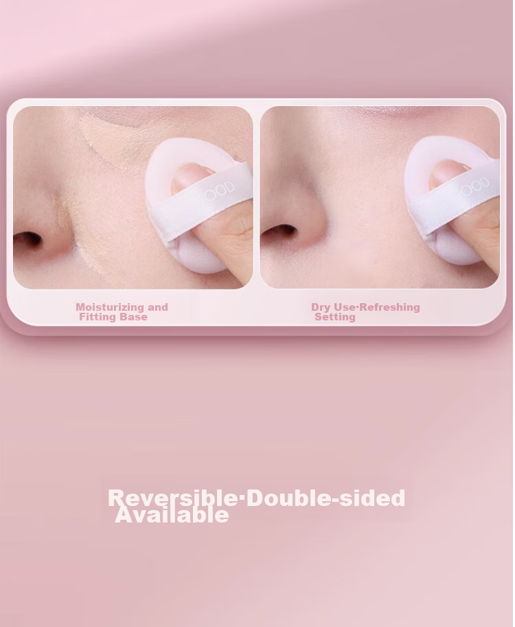 Goood GOOOD Finger Powder Puff, Thumb Small Pink Puff, Palm Puff, Pointed Tip Setting Powder, Small Finger Air Cushion Mini 13