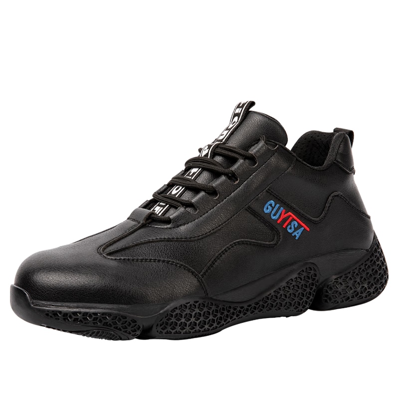 Weierdun Winter Men's Steel Toe Safety Shoes Anti-Smash Anti-Puncture Lightweight Water-Resistant Work Site Safety Shoes 2129 Size 37