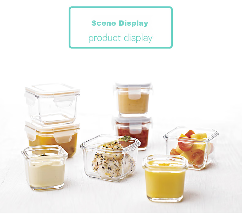 GLASSLOCK Imported Baby Food Storage Containers, Sealed Fresh-Keeping Divided Boxes, Freezing Storage Microwave-Safe Baby Food Bowls, 210ml*3 9