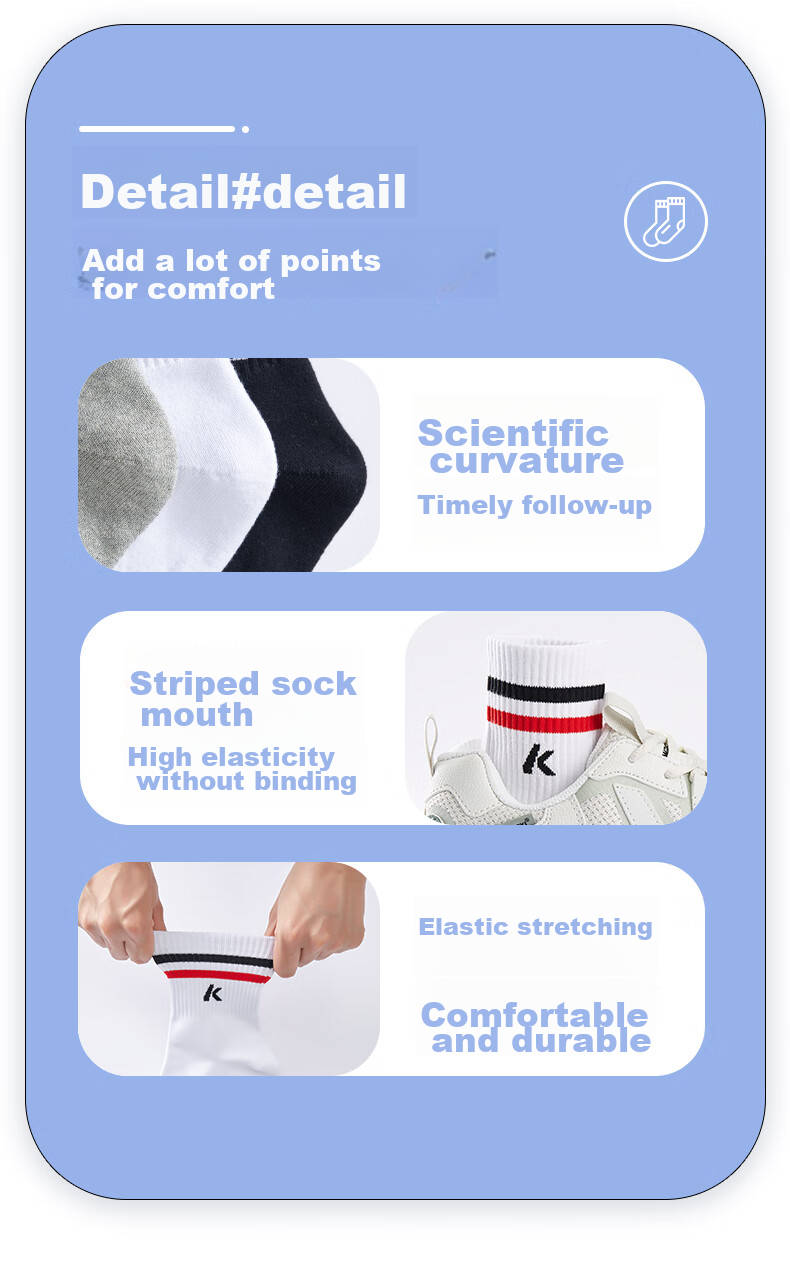 KAWASAKI Badminton Socks, Basketball Socks, Running Sports Short Socks 6330 White White Gray (Three-Pair Pack) One Size Fits All 14