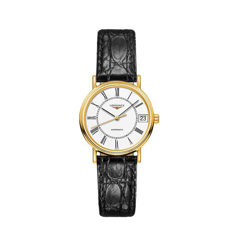 LONGINES Swiss Watch, Fashion Series, Women's Leather Strap Mechanical Watch L43222112