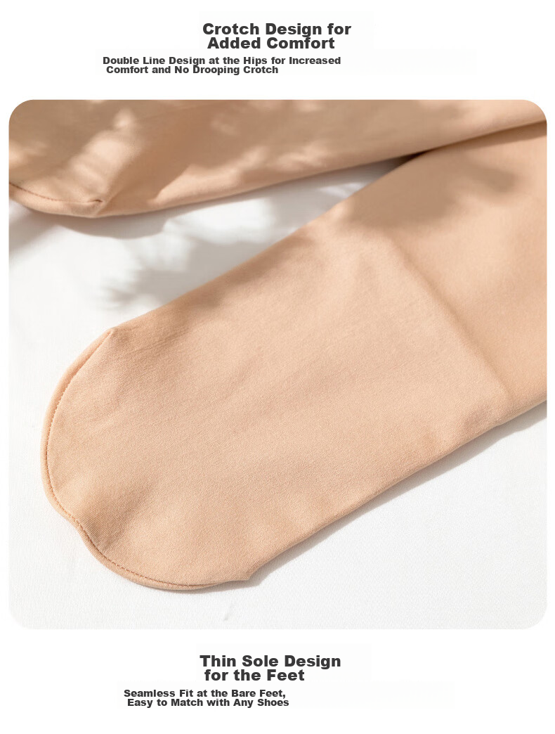 LangSha Women's Leggings, Plus Size, Spring And Autumn Style, Medium-Thick Thin Fleece, for Outdoor Wear, Fleece-Lined, Nude Color, Bare Leg Effect, Pantyhose 14