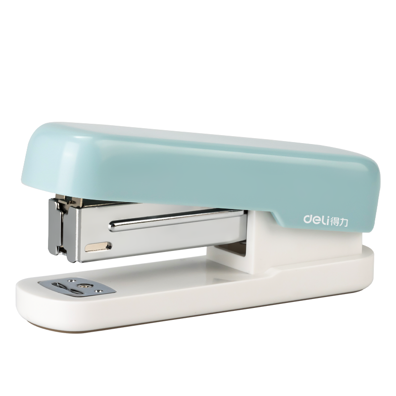 Deli No.12 Student Office Stapler Macaron Color Compatible with 24/6 or 26/6 Staples Light Blue TA301-A