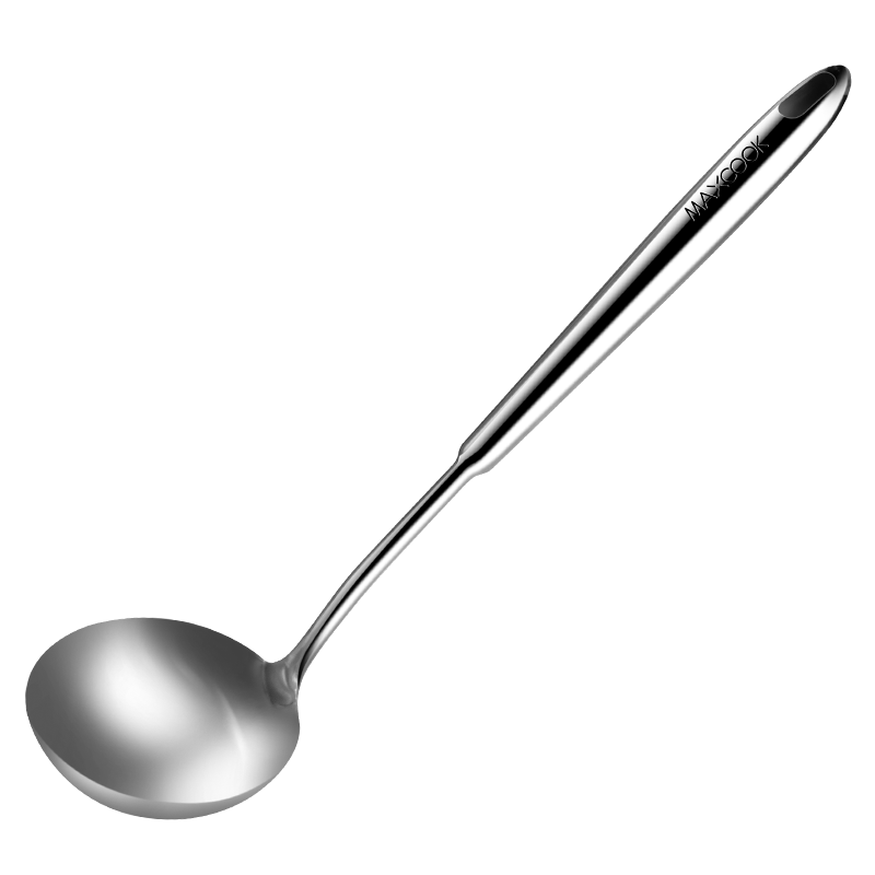 MAXCOOK Soup Ladle, 304 Stainless Steel Large Soup Spoon, Thickened Long-Handled Cooking Spoon for Stir-Frying And Porridge, MCCU734