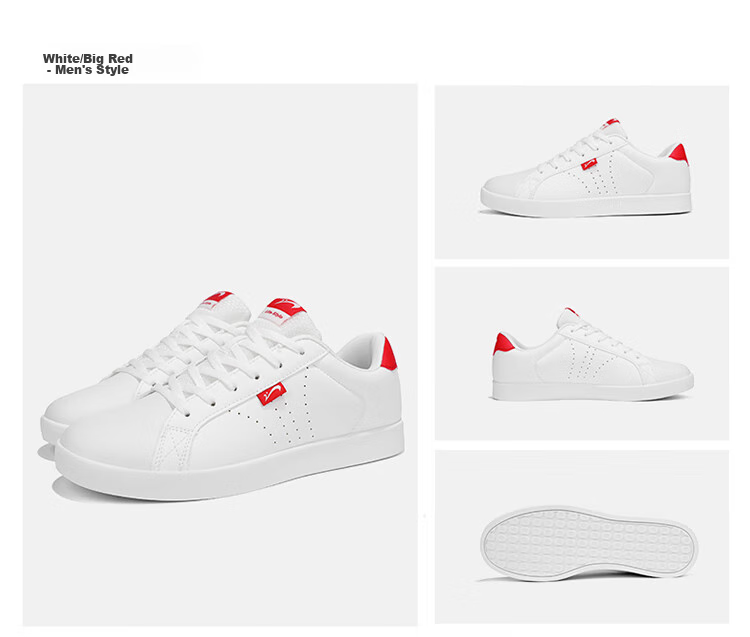 Guirenniao Men's Shoes Spring And Summer Casual Sneakers Trendy Skateboard White Shoes Sports Shoes White/green Tail 42 25