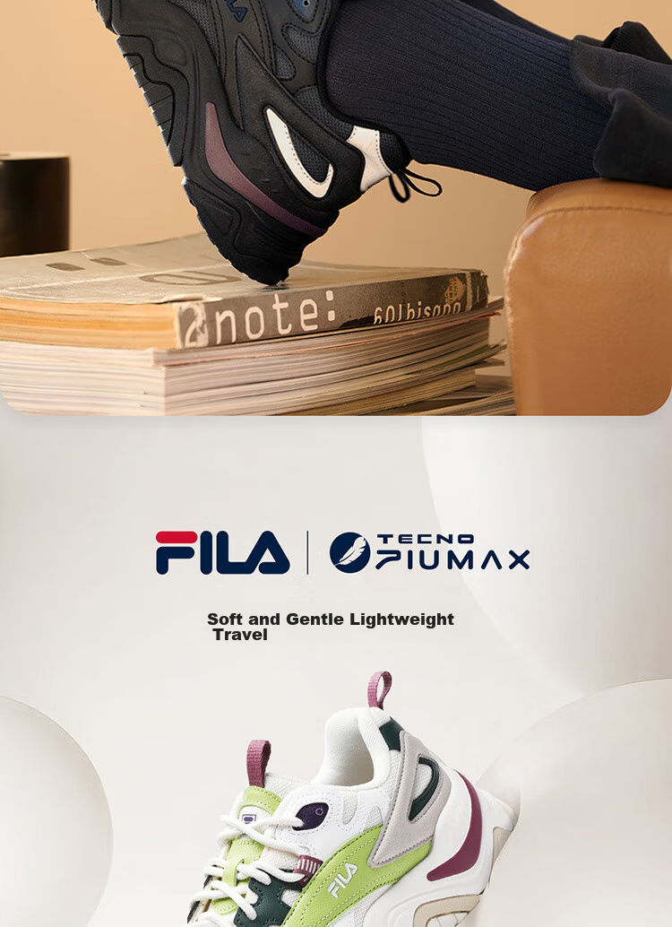 FILA Official COLLINA Women's Retro Outdoor Casual Dad Sneakers 7