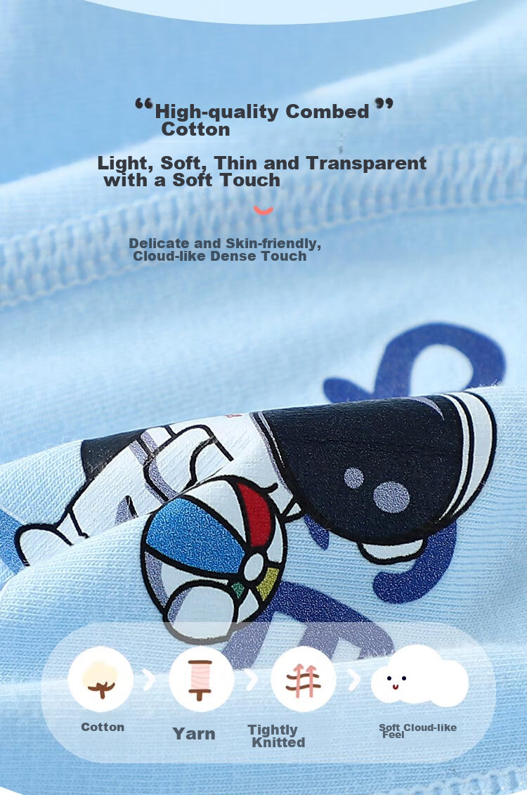 LangSha Boys' Boxer Briefs, Class A Cotton Antibacterial Underwear, Casual Shorts for Small, Medium And Large Boys, 3 Pairs, Size 160 2