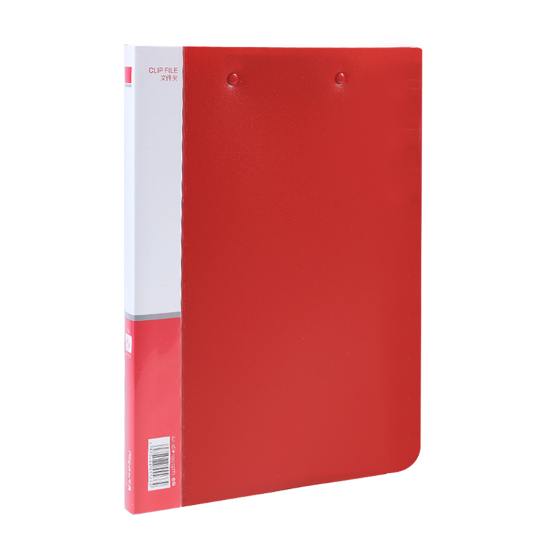DiLe Premium Series Red File Folder, Office A4 Double-Clasp Strong File Folder, Insert Pages, Business Document Organizer, Exam Paper Holder, PP Material Vertical Style, Waterproof Resistant