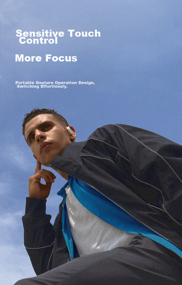 BASEUS Eli Bluetooth Headphones, Over-Ear Open-Style Comfortable Non-In Sports Running Noise-Cancelling Business Suitable for Huawei Xiaomi, White 28