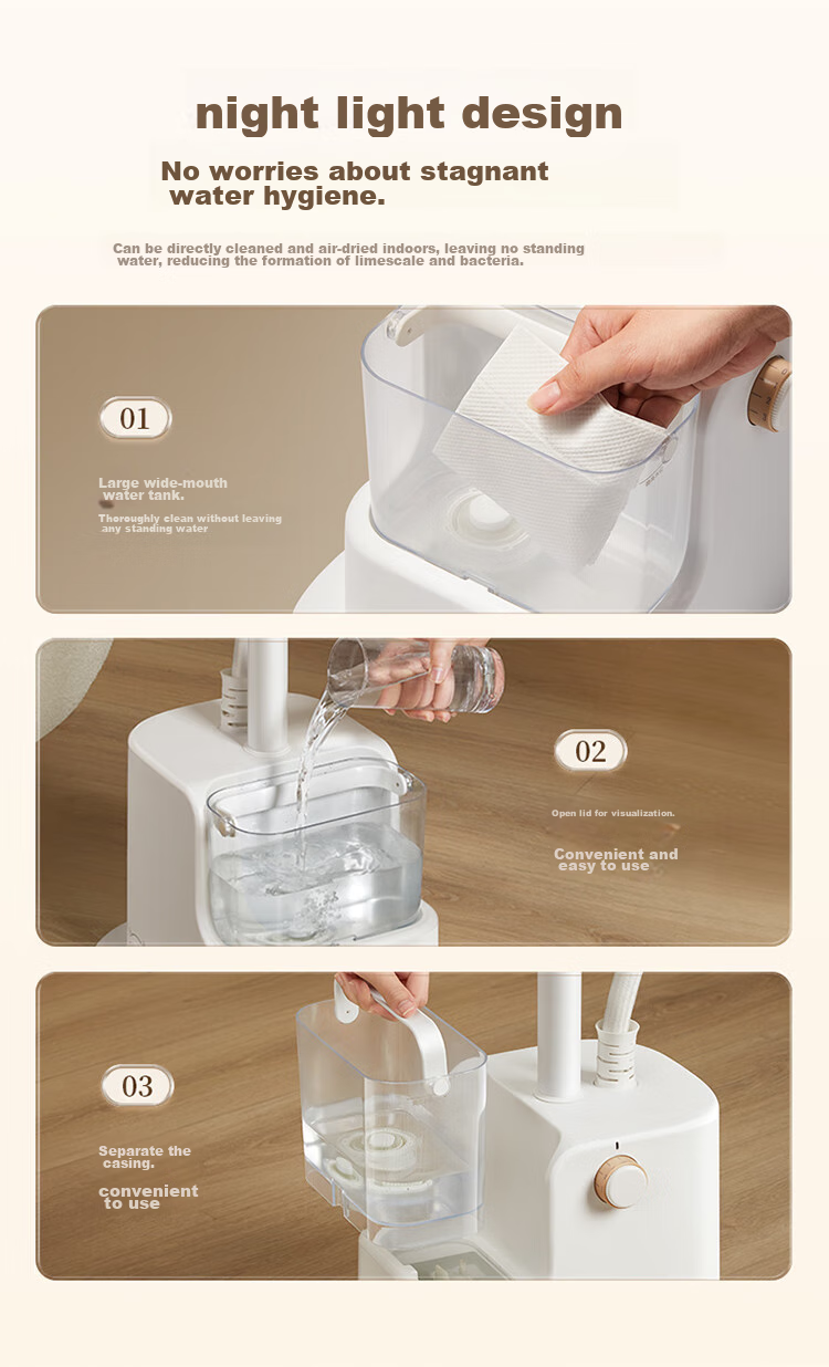 Bear Upright Garment Steamer, 40g/min High Steam Output, 1.8L Large Water Tank, Home Use Ironing Machine, Handheld Steam Iron, High Power, Group Purchase (Ironing Board Not Included), GTJ-T20F1 5