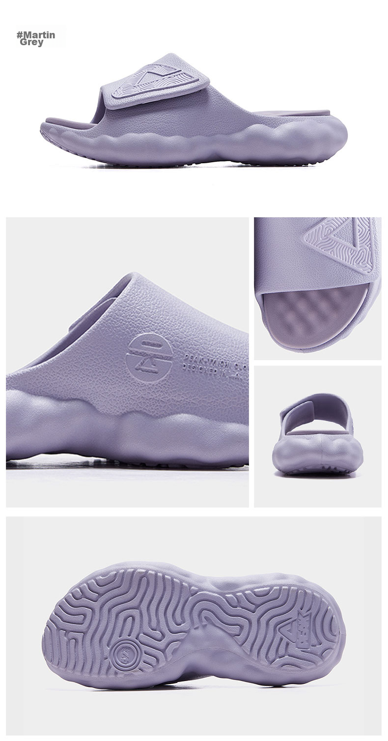 PEAK Taiji Cloud Slippers for Men, Summer Velcro Outdoor Wear, Thick Sole Soft Elastic Casual Couple Sports Slippers ET23027L 23