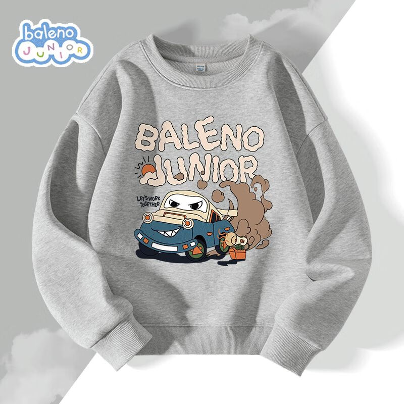 Baleno Boys' Sweatshirt, Spring And Autumn 2025 Style, Cool Casual Round Neck Top for Boys, Children's Autumn Clothing, Sports Shirt