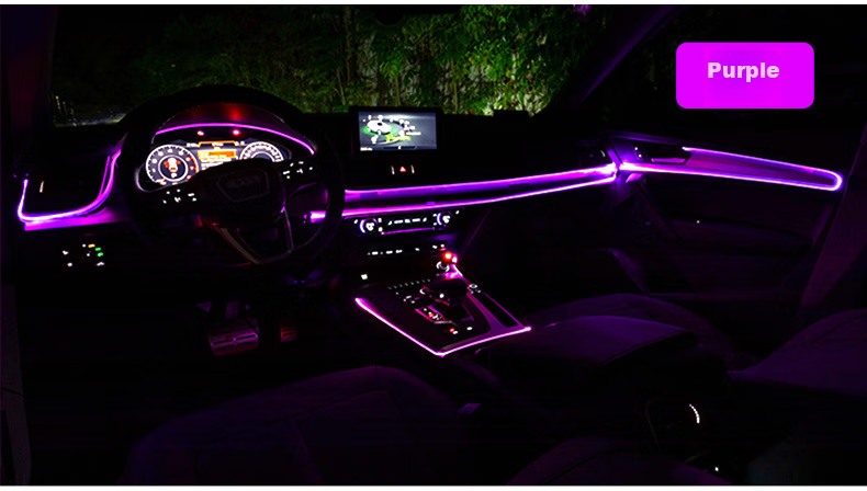 Siwangongli Car Interior LED Light Strip, USB Atmosphere Cold Light Line, Car Modification, No Wiring Required, SWY6527 11