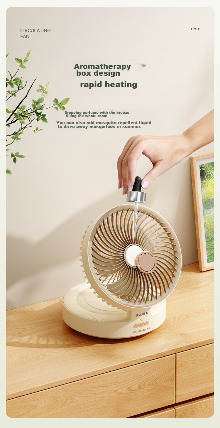 Xiyou Kitchen Wall-Mounted Fan, No Drilling Required, for Bed, Dormitory, Office Desk, Small Tabletop Rechargeable Electric Fan, Bathroom Air Circulator, Home-Use Mini Fa 10