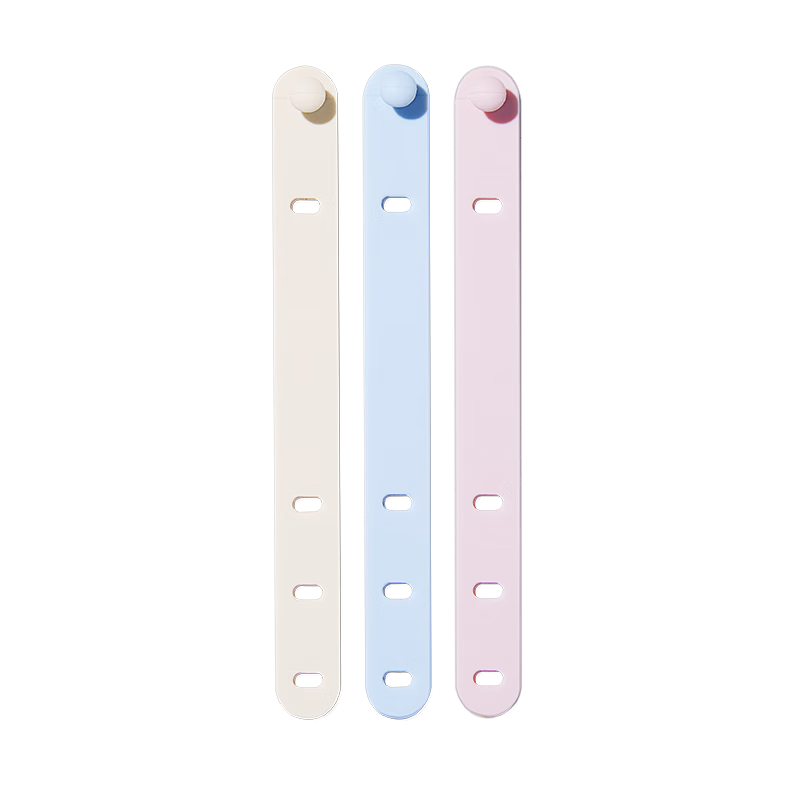 UGREEN Velcro Cable Ties, Wire Management Straps, Cable Organizers for Computer Cables And Power Cords, Silicone Cable Clips in Off-White, Pack of 3