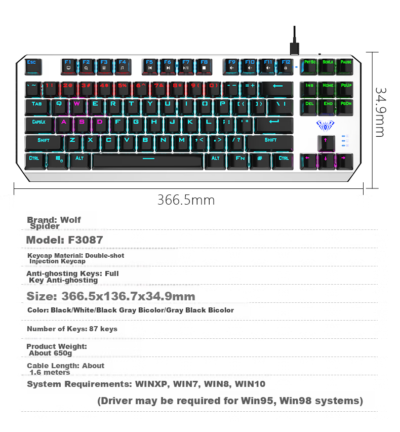 AULA Nova75 Custom Mechanical Keyboard Tri-Mode Wireless Wired Bluetooth Gasket Structure Hot-Swappable Full-Key Gaming Office Shadow Gray Caramel Latte Switches 13