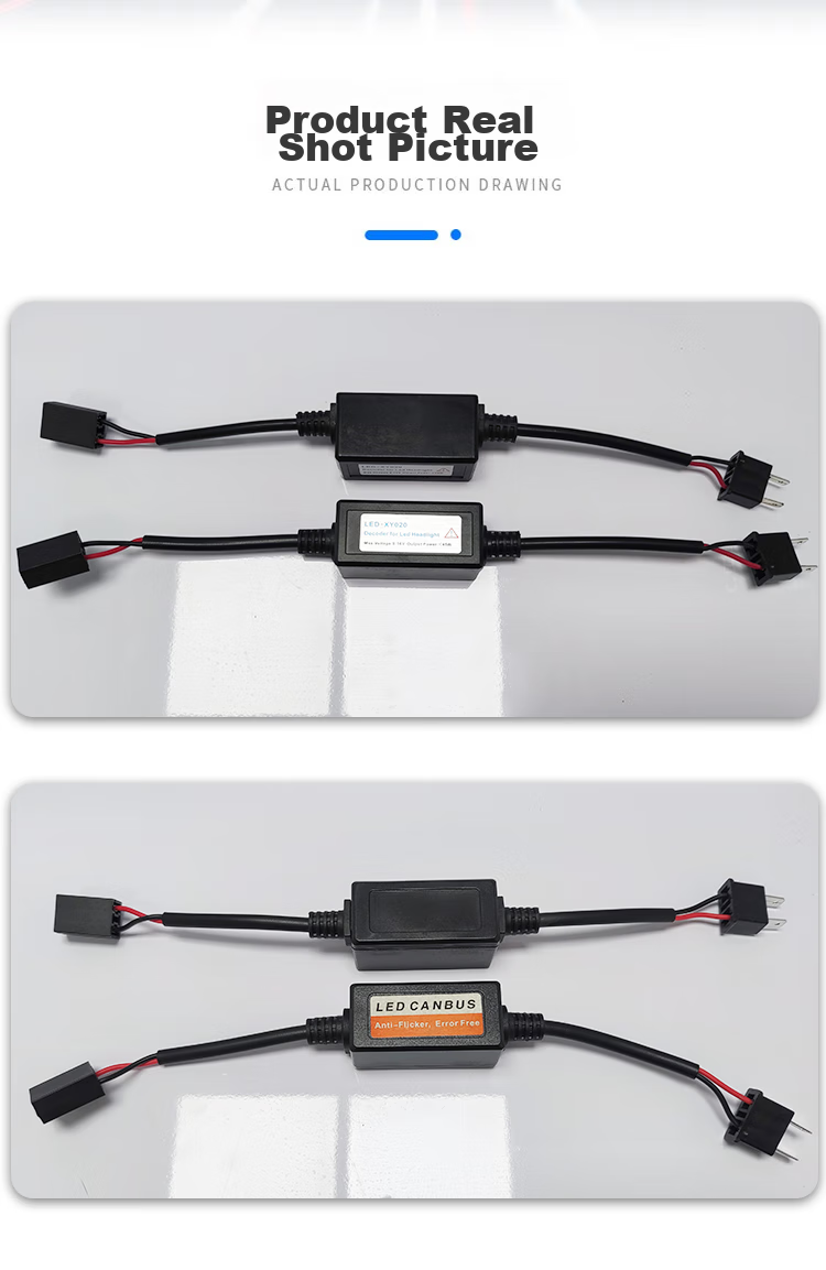 SAST Car LED Headlight Decoder Filter Strobe Fault Detector, Automotive Accessory Filter Decoder H7 6