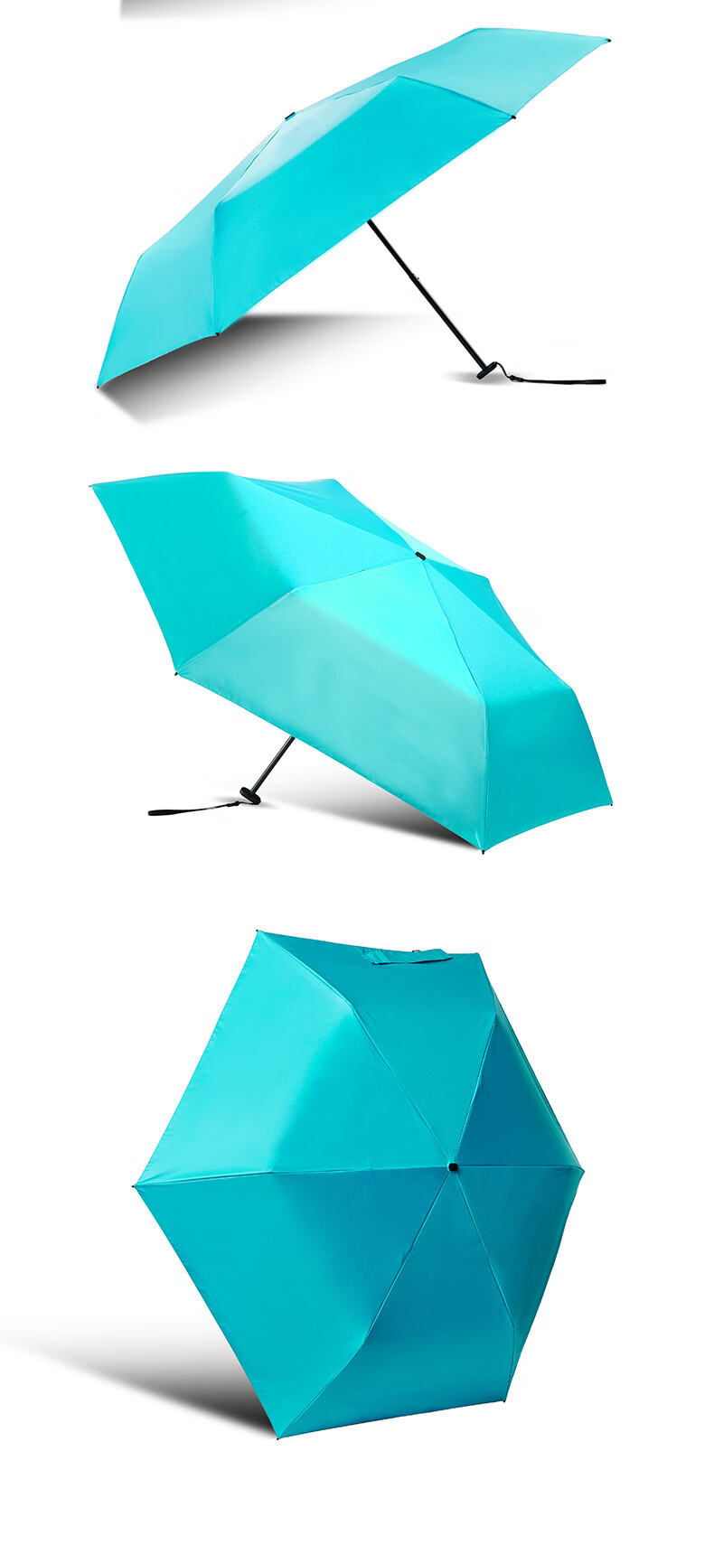 Knirps German Sun Umbrella, UV Protection, Rain And Shine Umbrella, Tri-Fold Sunshade, Ultra-Lightweight Portable, Women's Gift 16