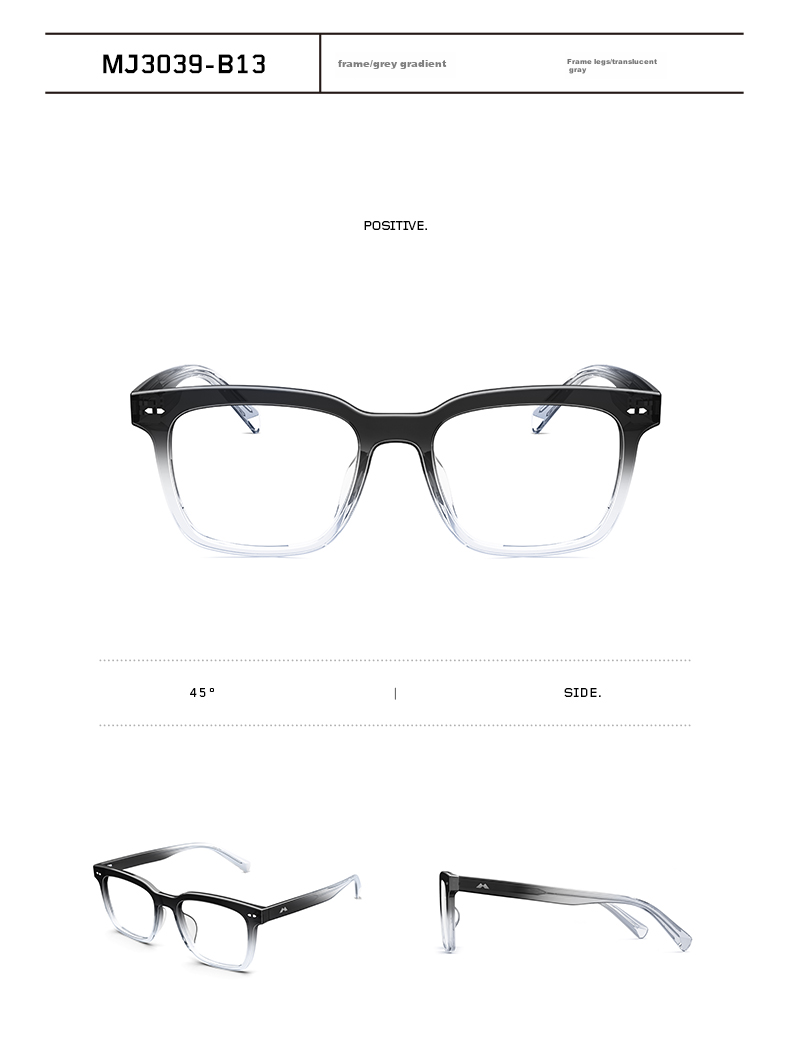 MOLSSION MOLSION Eyeglass Frames for Men And Women Students, Suitable for Myopia Lenses, MJ3039 8