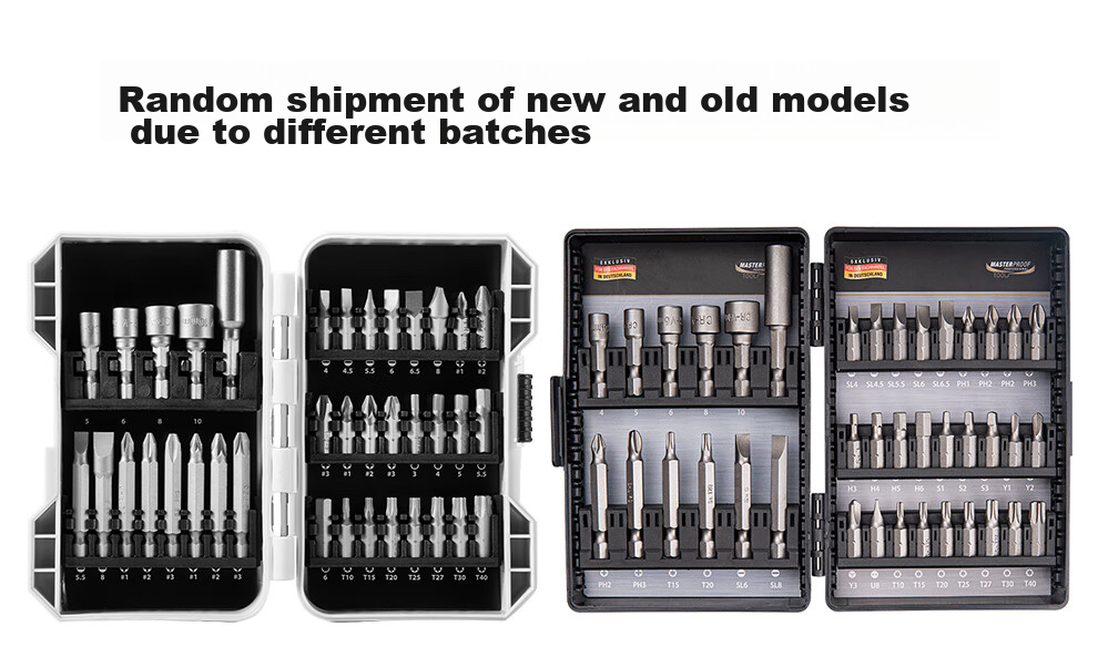 MASTERPROOF Electric Screwdriver, Hexagonal Multi-Size S2 Bit Set, Power Driver Tool Kit with Socket, Ratchet Extension Rod 18