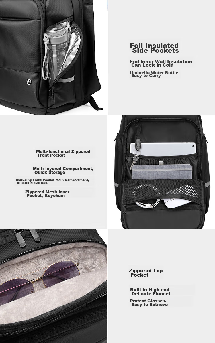 JD Original TANK New Model 2026 Sports Backpack, Large Capacity, 180° Expandable, Business Commute Laptop Bag for Me 14