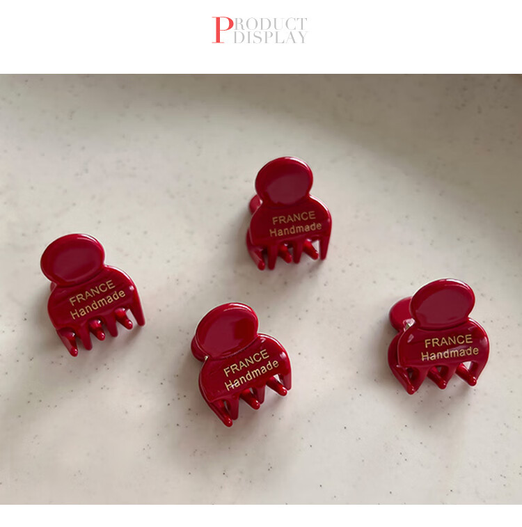 CHIMERA 4-Piece Hair Claw Clips, Air Bangs Hair Claw, Top Side Acid Acetate Hair Clips for Women, Mid-Autumn Festival Gift 7
