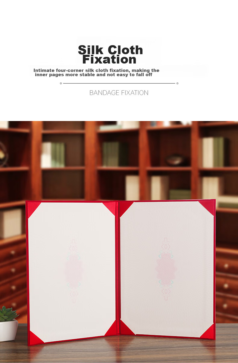 Befon Speech Folder, Recitation Folder, Red File Folder, Signing Ceremony Booklet, Host Folder, Toast Folder, Lecture Folder, A4 Blank Leather Cover 1433 5