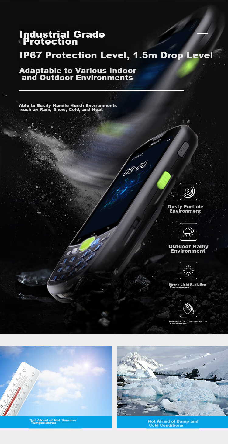 Seuic AUTOID9 Dongda Integrated A9 Handheld Data Terminal, Android PDA Collector, Industrial Smartphone, Telecom E-commerce ERP Warehouse Inventory Machine, Two-Dimensional Barcode Scanner 7