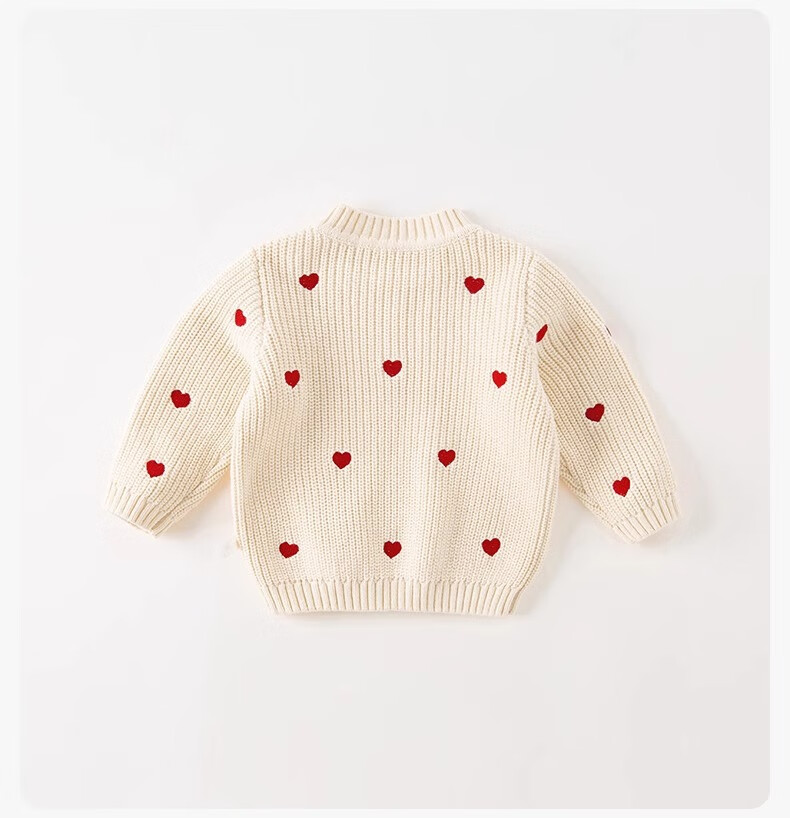 DAVE & BELLA Girls' Red Turtleneck Knit Sweater Autumn Winter Baby Stylish Pullover 1