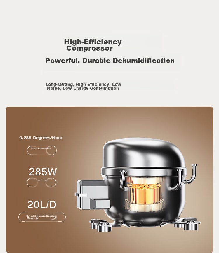 JD Original Dehumidifier for Home Use, 40L/day Dehumidification Capacity, for Basement, Bedroom, Duplex Villa, Commercial And Industrial Use, Moisture Removal, Mold Prevention, Quiet Clothes Dryer 14