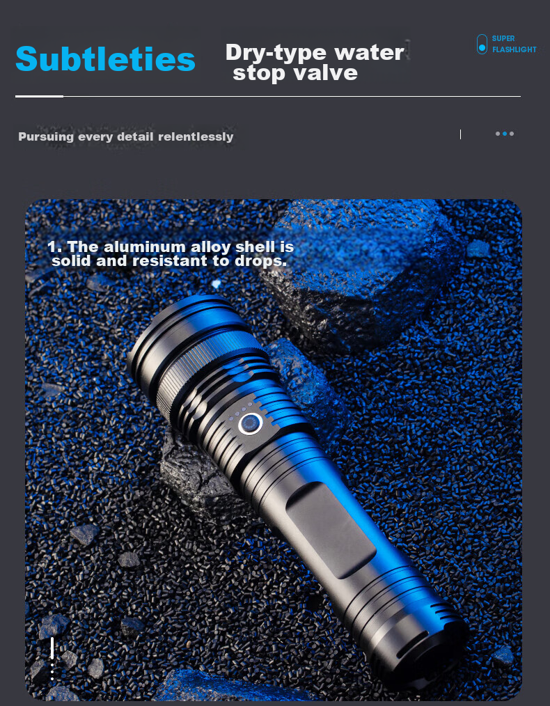 SkyFire Flashlight: High Brightness, Zoomable, Long-Lasting Battery Life, Long-Range Illumination, Laser Outdoor Light with 40000mAh Capacity 19