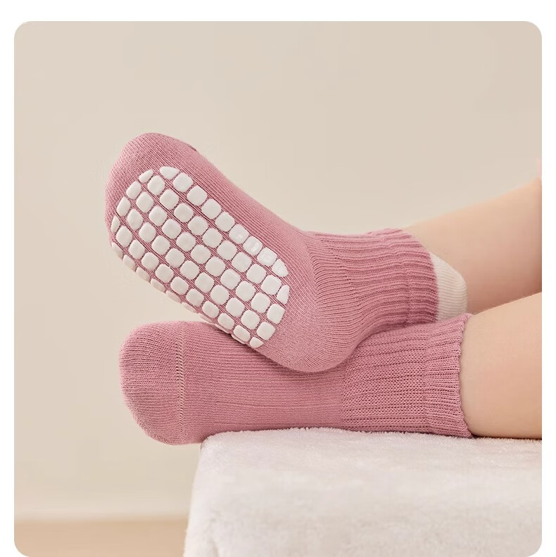 Niduoxiong Baby Floor Socks, Comfortable And Breathable for Spring And Autumn, Indoor Walking Socks for Toddlers, Insulating Non-Slip Socks, Baby Floor Socks 25