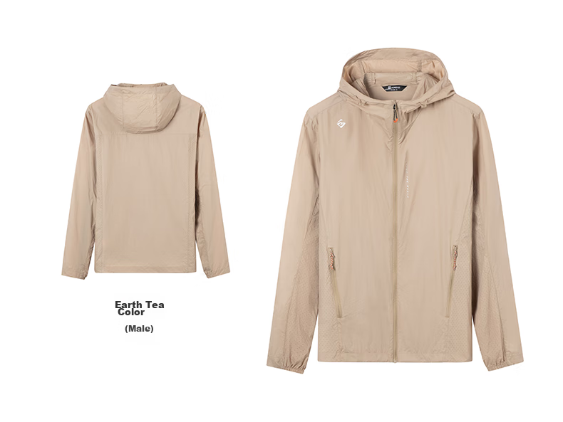 TOREAD Sun Protection Jacket for Men, Spring And Summer Breathable UV-Resistant UPF50+, Skin-Friendly Clothing, Outdoor Water-Repellent Sun Protection Thin Coat 37
